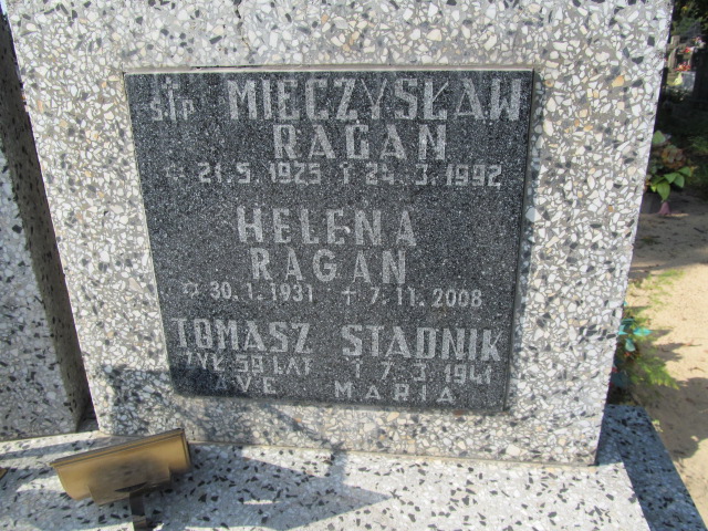 Mieczysław Ragan 1925 Tarnobrzeg Miechocin - Grobonet - Wyszukiwarka osób pochowanych