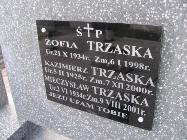 Zofia Trzaska 1934 Tarnobrzeg Miechocin - Grobonet - Wyszukiwarka osób pochowanych