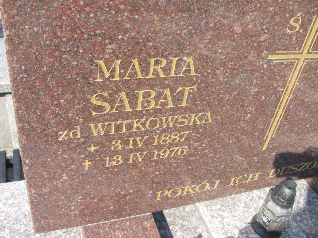 Jan Sabat 1883 Tarnobrzeg Miechocin - Grobonet - Wyszukiwarka osób pochowanych