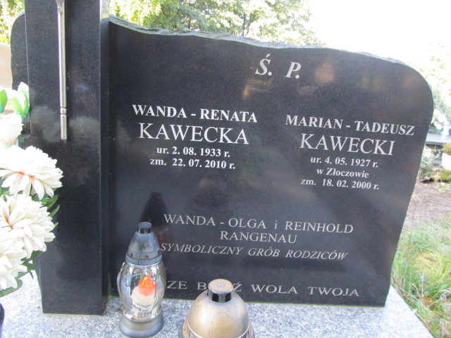 Wanda Olga Rangenau Tarnobrzeg Miechocin - Grobonet - Wyszukiwarka osób pochowanych